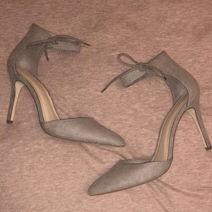 Grey Suede Heels